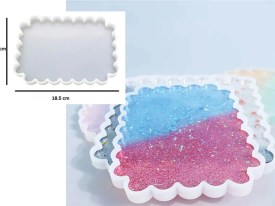 Molde silicona bandeja cuadrada con bordes 